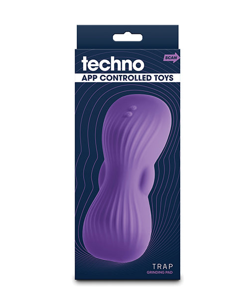 Techno Trap App Controlled Vibrating Grinding Pad - Purple - LUST Depot