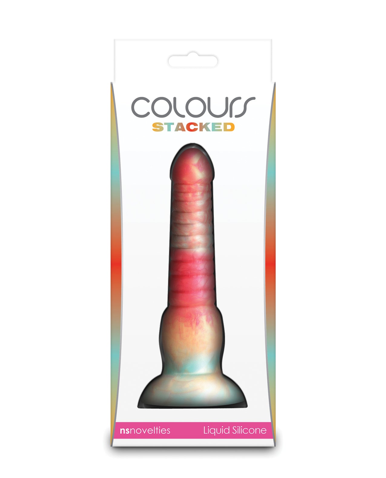 Colors Stacked 6" Dildo - Red/Gold