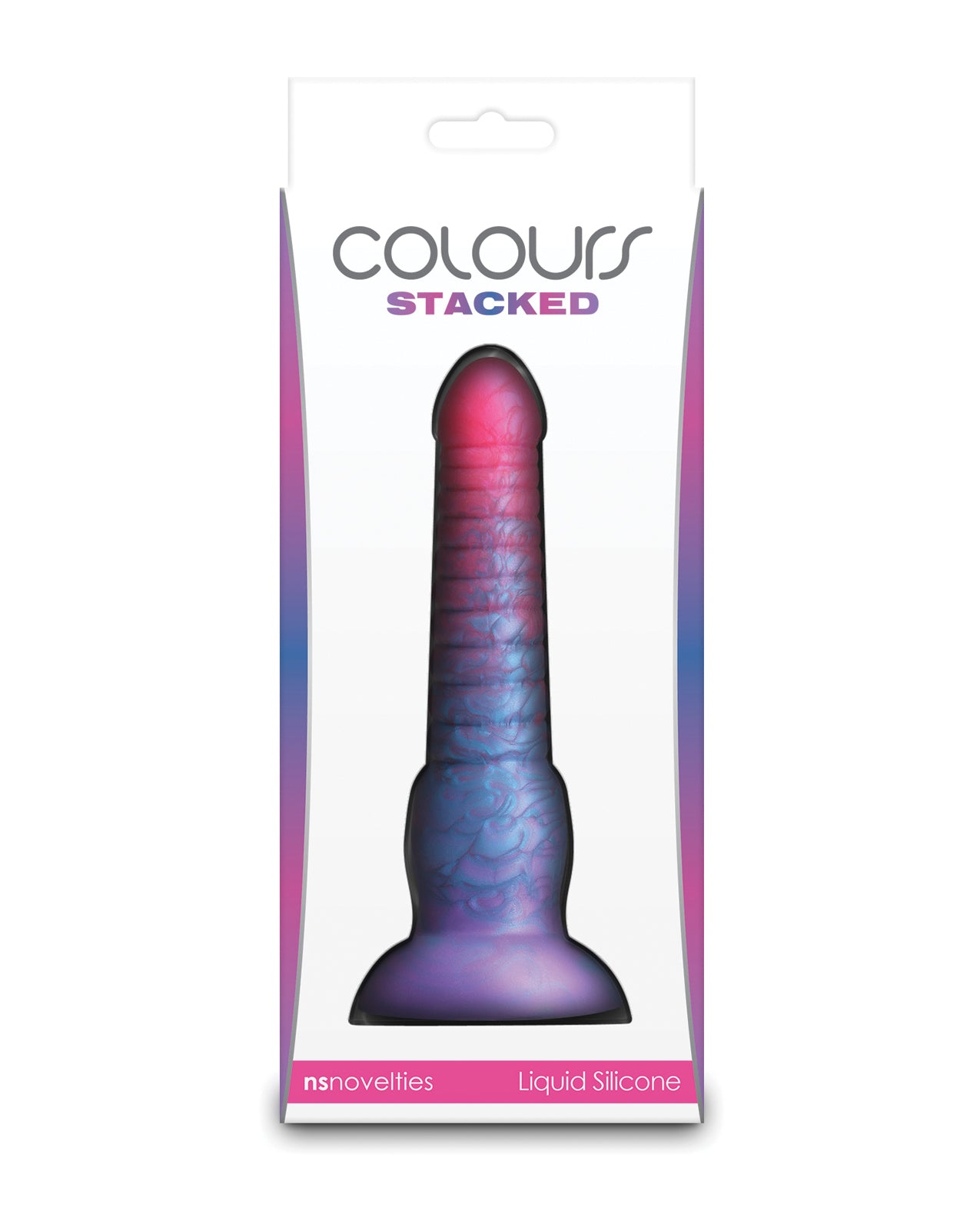 Colors Stacked 6" Dildo - Pink/Blue