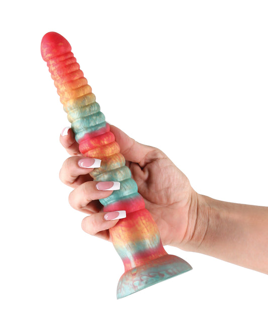 Colours Stacked 9" Dildo - Red/Gold