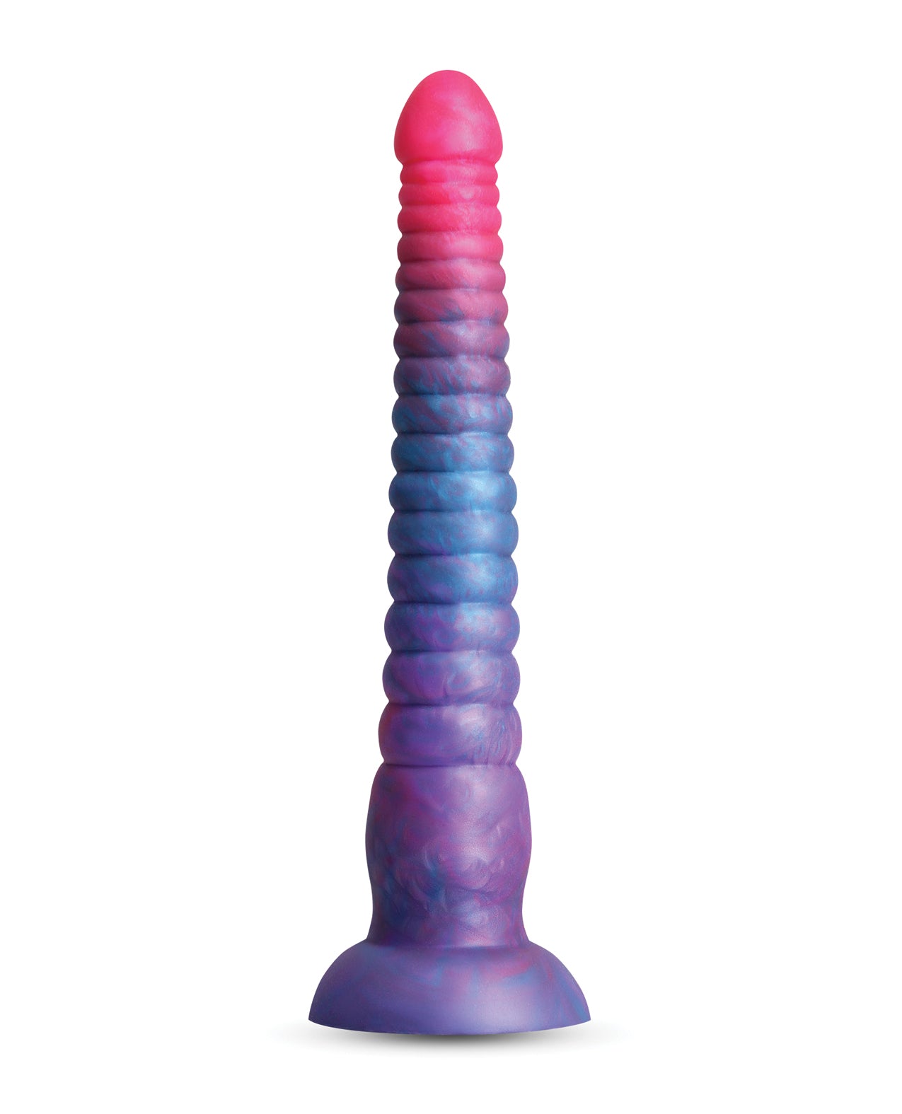 Colours Stacked 9" Dildo - Pink/Blue