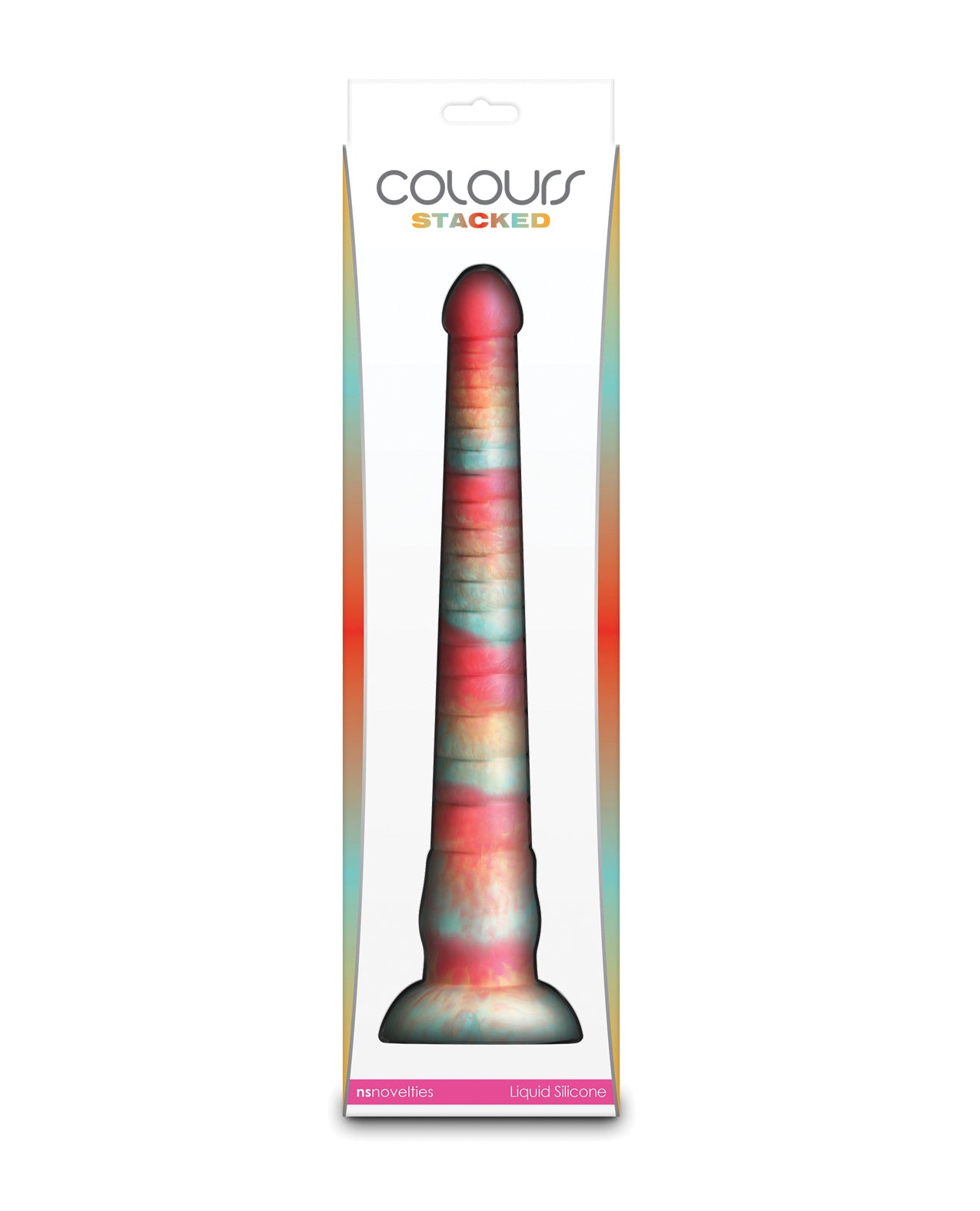 Colours Stacked 12" Dildo - Red/Gold