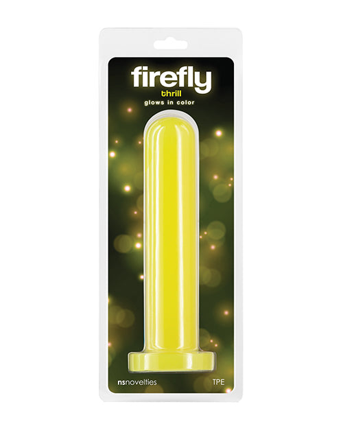 Firefly Thrill Glow in the Dark Dildo - Large, Yellow - LUST Depot