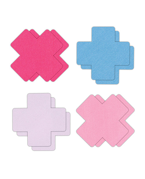 Pretty Pasties Cross Ii Assorted - 4 Pair - LUST Depot