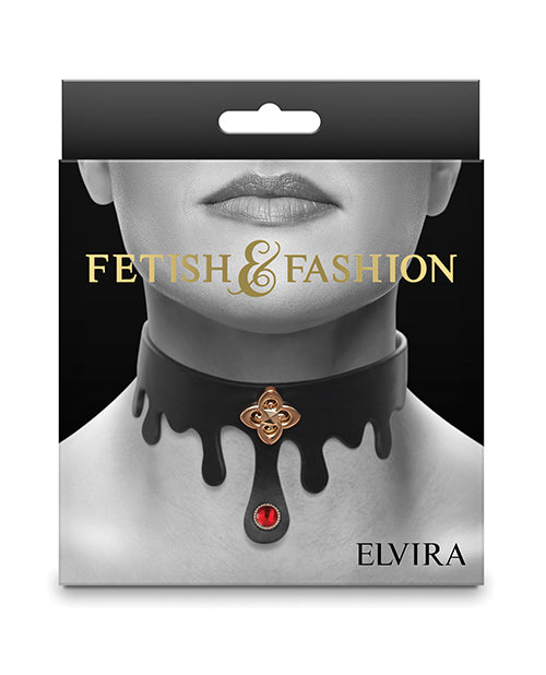 Fetish & Fashion Elvira Collar - Black - LUST Depot