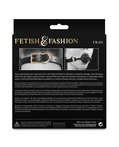 Fetish & Fashion Fran Ball Gag - Black - LUST Depot