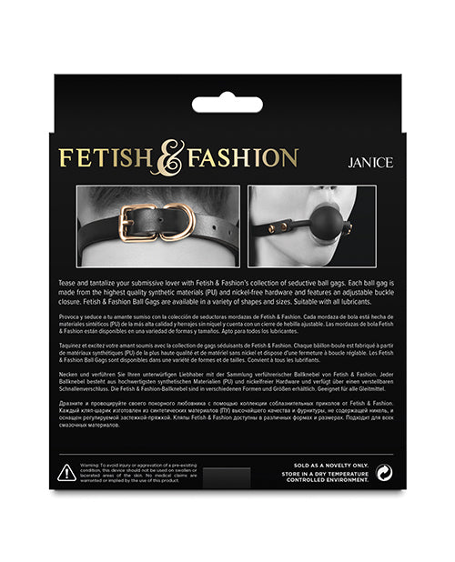 Fetish & Fashion Janice Ball Gag - Black - LUST Depot