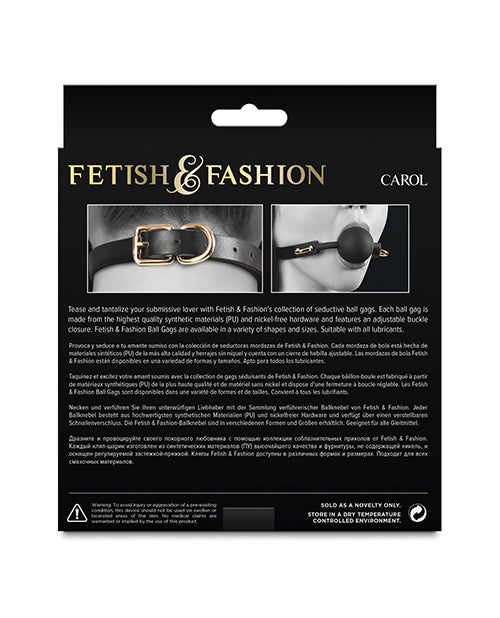 Fetish & Fashion Carol Ball Gag - Black - LUST Depot