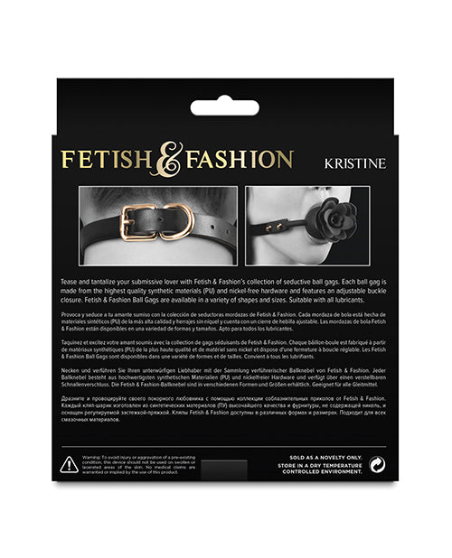 Fetish & Fashion Kristine Ball Gag - Black - LUST Depot