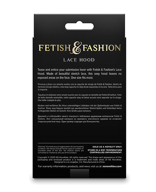 Fetish & Fashion Lace Hood - Black - LUST Depot