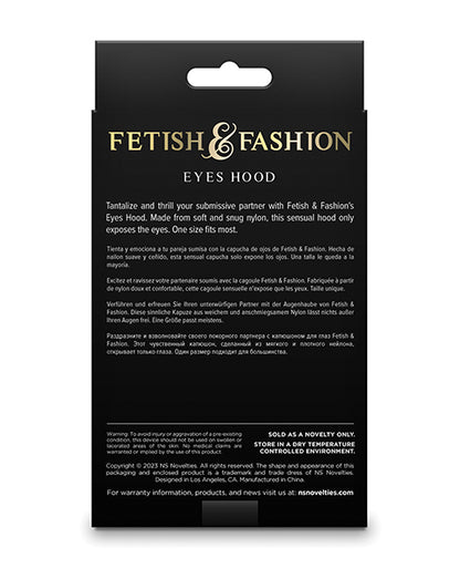 Fetish & Fashion Eyes Hood - Black