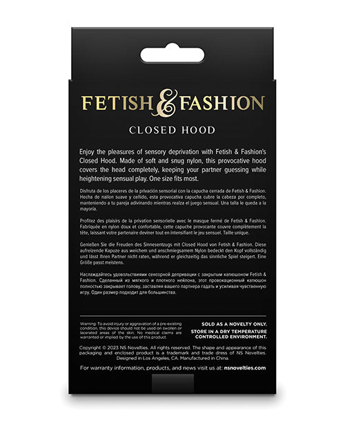 Fetish & Fashion Closed Hood - White - LUST Depot