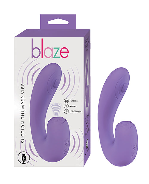 Blaze Suction Thumper Vibe - Lavender - LUST Depot