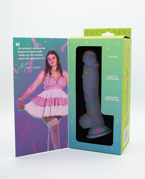 Natalie's Toy Box Cock-A-Palooza Confetti Silicone Suction Dildo - LUST Depot