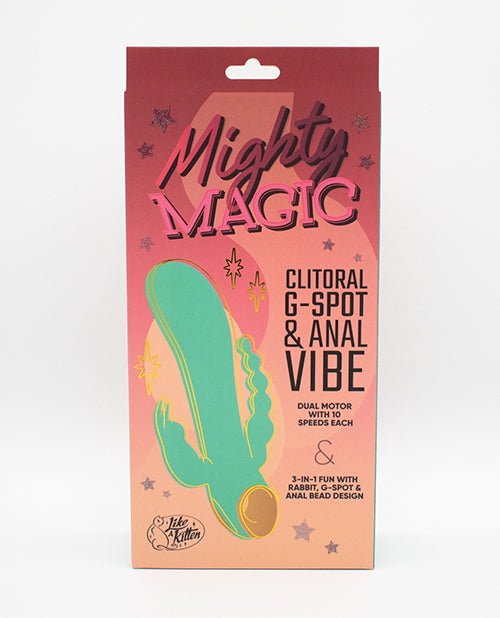 Natalie's Toy Box Mighty Magic Clit, G-Spot & Anal Vibrator - Aqua - LUST Depot