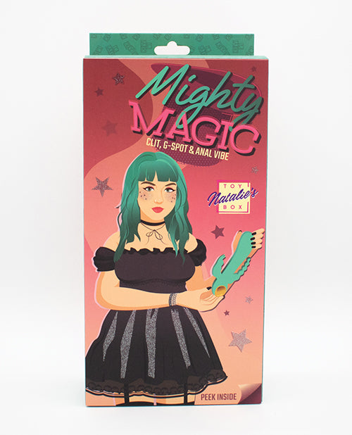 Natalie's Toy Box Mighty Magic Clit, G-Spot & Anal Vibrator - Aqua - LUST Depot