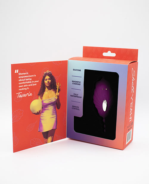 Natalie's Toy Box Shell Yeah! Remote Controlled Wearable Egg Vibrator - Purple - LUST Depot