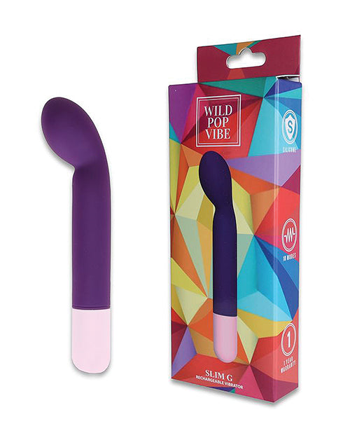 Wild Pop Vibe Slim G Vibrator - Purple