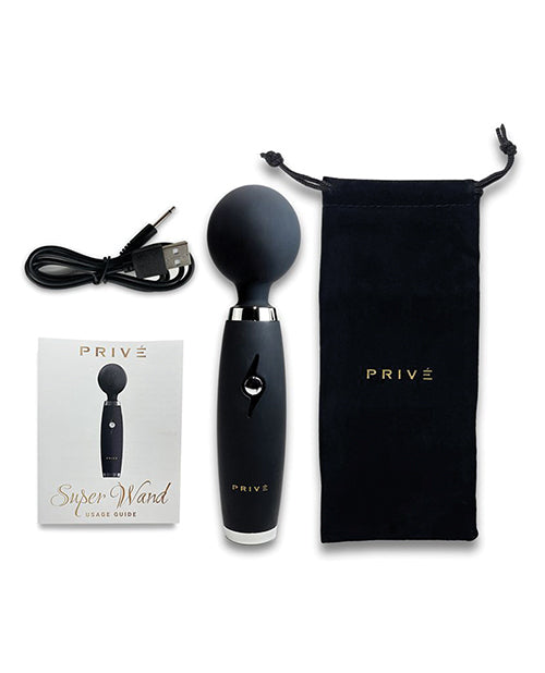 PRIVE Super Wand Massager - Black - LUST Depot