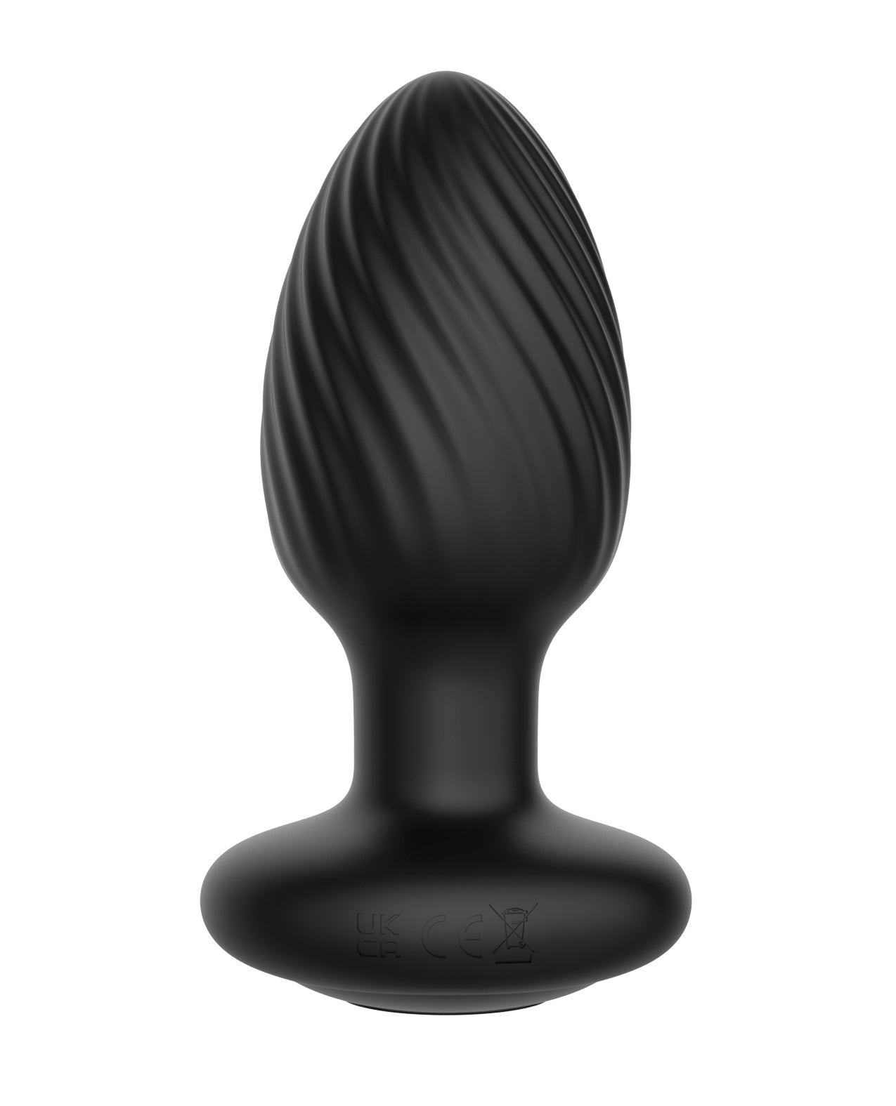 Nexus Tornado Rotating & Vibrating Large Butt Plug w/Remote - Black