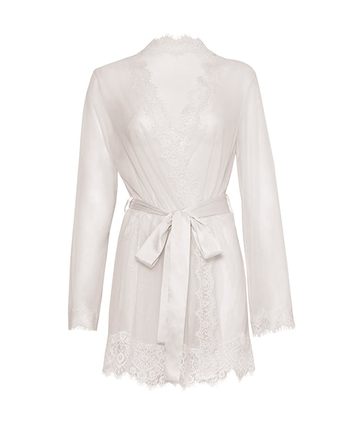 Provence Short Robe - White L/XL - LUST Depot