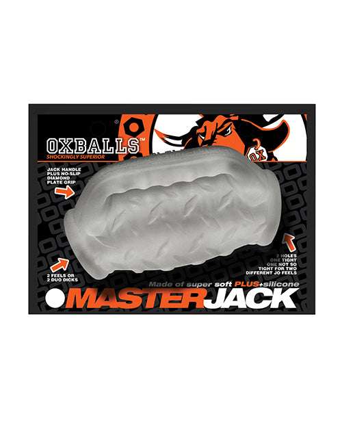 Oxballs MasterJack Double Penetration Stroker - Jo Clear Ice - LUST Depot