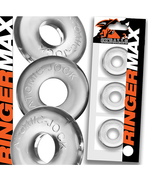 Oxballs Ringer Max 3 Pack Cockrings - Clear - LUST Depot