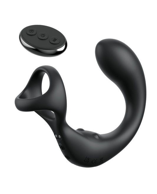 Anal Fantasy Elite Ass-Gasm Taint-Alizer P-Spot Vibrator - Black