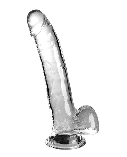 King Cock Clear 9" Cock W/balls - Clear - LUST Depot