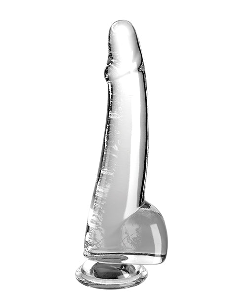 King Cock Clear 10" Cock W/balls - Clear - LUST Depot