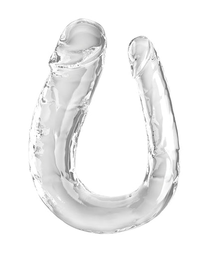 King Cock Clear Large Double Trouble Dildo - Clear