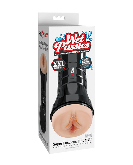 PDX Extreme Wet Pussies Super Luscious Lips XXL Stroker - Light