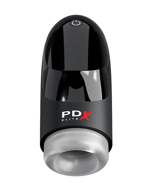 PDX Elite Hydrogasm Vibrating Stroker - Frosted/Black - LUST Depot