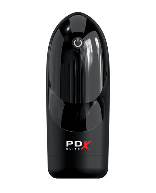 PDX Elite Hydrogasm Vibrating Stroker - Frosted/Black - LUST Depot