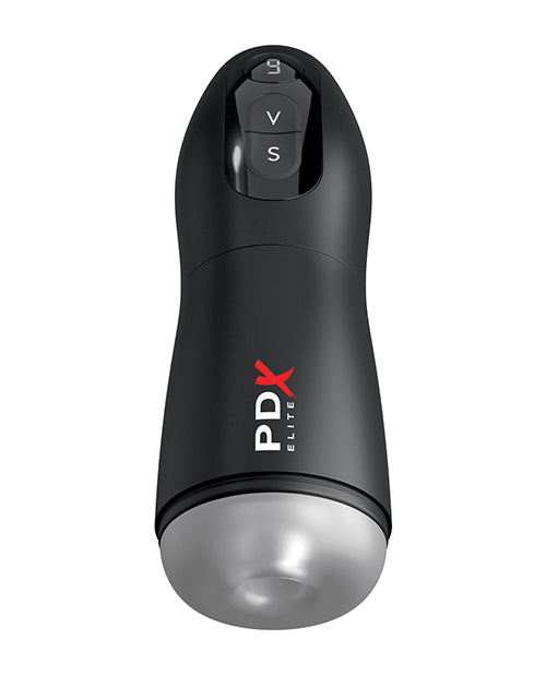 PDX Elite Suck-O-Matic Vibrating Stroker - Frosted/Black - LUST Depot