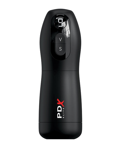 PDX Elite Suck-O-Matic Vibrating Stroker - Frosted/Black - LUST Depot