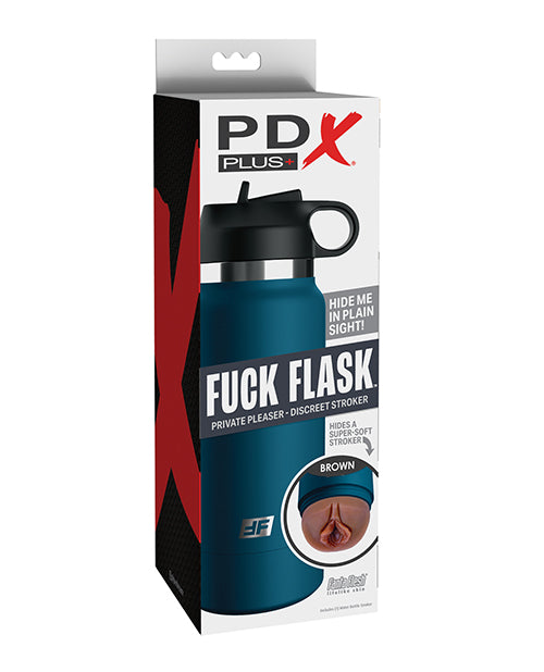 PDX Plus Fuck Flask Private Pleaser Stroker - Brown/Blue - LUST Depot