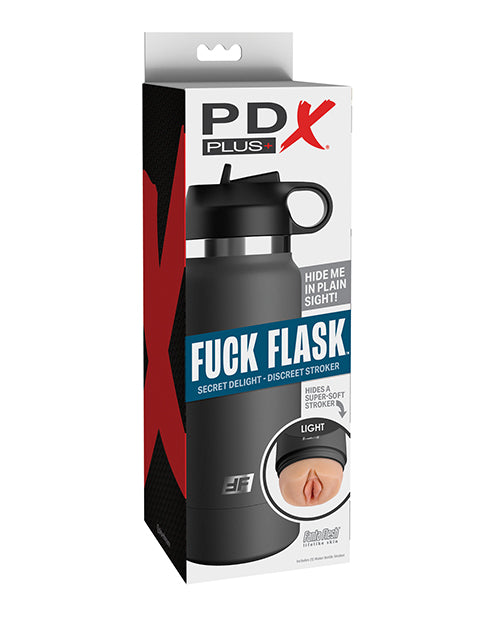 PDX Plus Fuck Flask Secret Delight Stroker - Light/Grey - LUST Depot