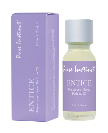 Pure Instinct Pheromone Perfume Oil Entice - 15 ml Dropper Glass