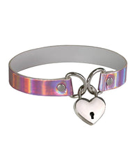 Plesur Holographic Lock Collar - Pink