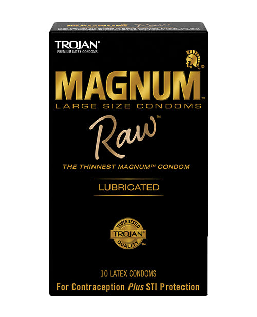 Trojan Magnum Raw Condoms - Pack of 10 - LUST Depot