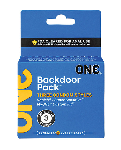 One Backdoor Pack Custom Fit Condoms - Pack of 3 - LUST Depot