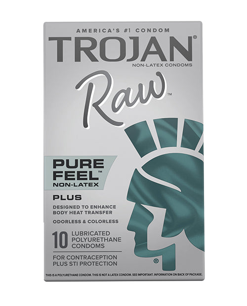 Trojan Raw Condoms - Pack of 10 - LUST Depot