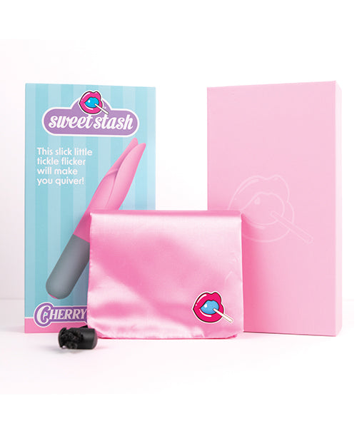 Rock Candy Cherry Flicker Clit Tickler - Pink/Grey - LUST Depot