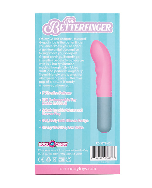 Rock Candy The Betterfinger G-Spot Vibe - Pink/Grey - LUST Depot