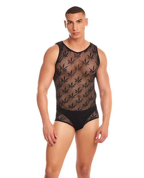 Rainbow Party Night Blaze Singlet 2 pc Set - Black L/XL - LUST Depot