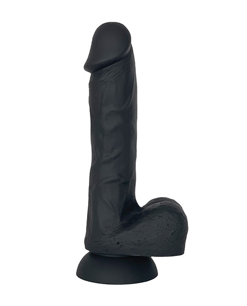 VERS Liquid Silicone Suction Dildo - Black