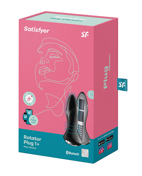 Satisfyer Rotator Plug 1+ - Black - LUST Depot