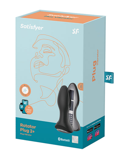 Satisfyer Rotator Plug 2+ - Black - LUST Depot