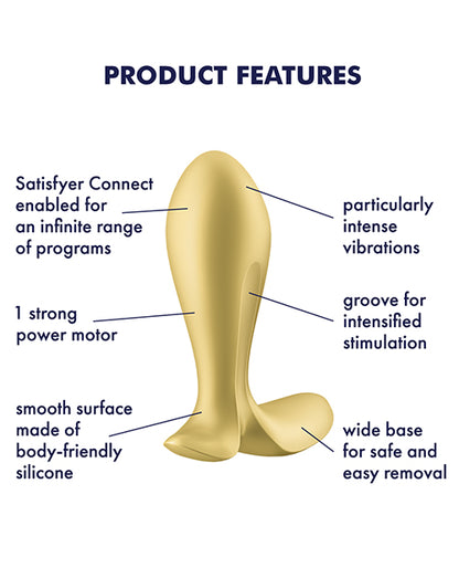 Satisfyer Intensity Plug - Gold - LUST Depot